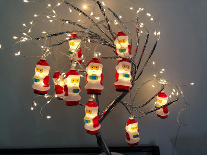 USB LED Santa String Lights for Christmas Decor