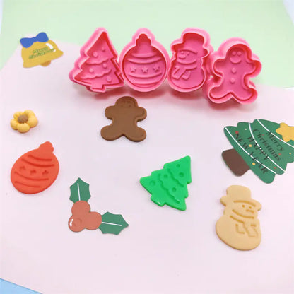 Christmas Plastic Cookie Cutter for DIY Baking Decor