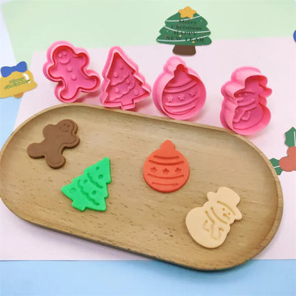 Christmas Plastic Cookie Cutter for DIY Baking Decor