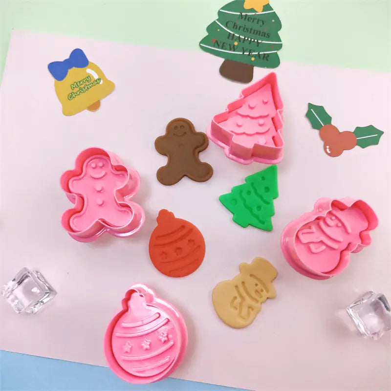 Christmas Plastic Cookie Cutter for DIY Baking Decor