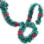 200m Floral Christmas Decoration with Ribbon Bow